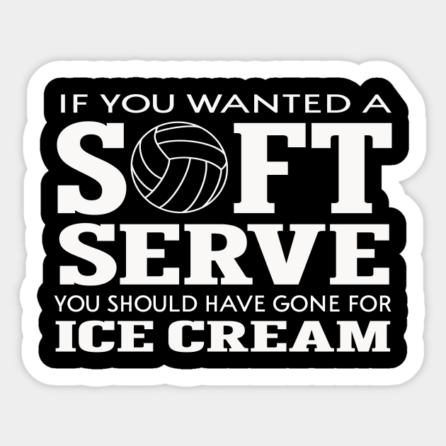 If You Want A Soft Serve, Go Get Ice Cream Sticker by SCOTT CHIPMAND